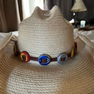 Unique “beer cap” cowboy hat
